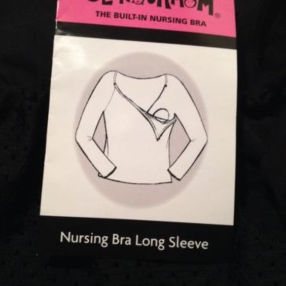 NWT Glamourmom Nursing Long-Sleeve Tee - Picture 2 of 3